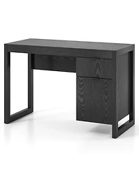 Gouun Computer Desk with Cabinet and Drawer