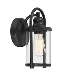 John Timberland Modern Outdoor Wall Light Fixture 10 1/4" Cylindrical Glass for Exterior House Porch Patio Deck Entryway