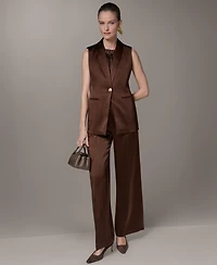 Donna Karan New York Women's Notch Collar Vest