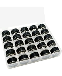Gnuadz 25pcs Prewound Bobbin Thread 70d/2 Embroidery Sewing Machines Diy