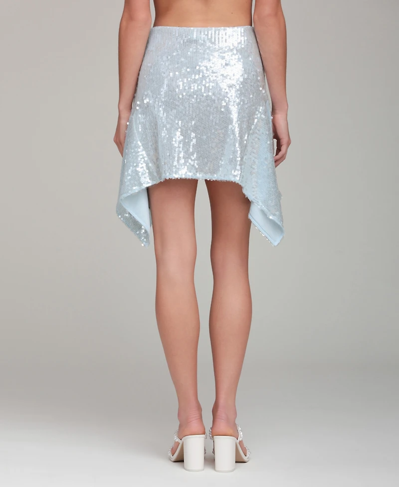 Avec Les Filles Women's Handkerchief Hem Mini Skirt