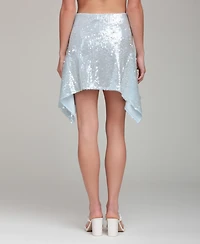 Avec Les Filles Women's Handkerchief Hem Mini Skirt
