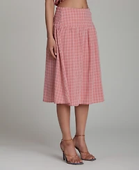 Avec Les Filles Women's A-Line Midi Skirt