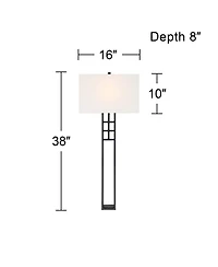 Possini Euro Design Ventano Modern Wall Lamps Set of 2 Plug-In 16" Fixture Linen Fabric Shades for Bedroom Mirror