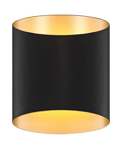 Possini Euro Design Everard 10" High Modern Outdoor Wall Light Fixture Mount Porch House Led Bulb Weatherproof Matte