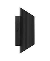 Possini Euro Design Everard 10" High Modern Outdoor Wall Light Fixture Mount Porch House Exterior Set of 2 Led Bulb