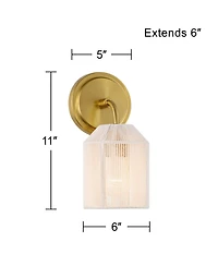 Possini Euro Design Jacob 11" High Modern Wall Sconce Light Lamp Fixture Mount Set of 2 Bathroom Hardwired Natural Rope Shade