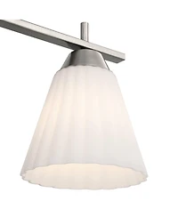 Possini Euro Design Possini Euro Elodie 23 1/2" Wide Brushed Nickel 3-Light Bath Light