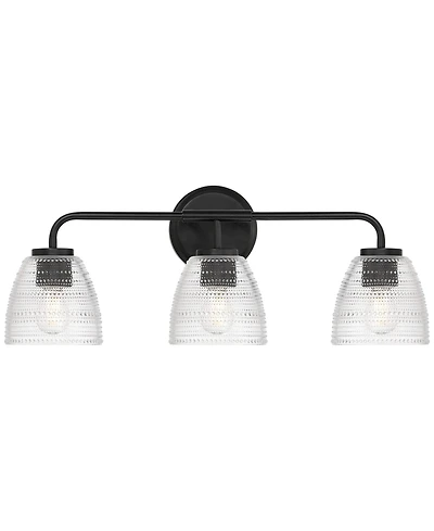 Possini Euro Design Possini Euro Sabrina 21 3/4" Wide and Glass 3-Light Bath Light