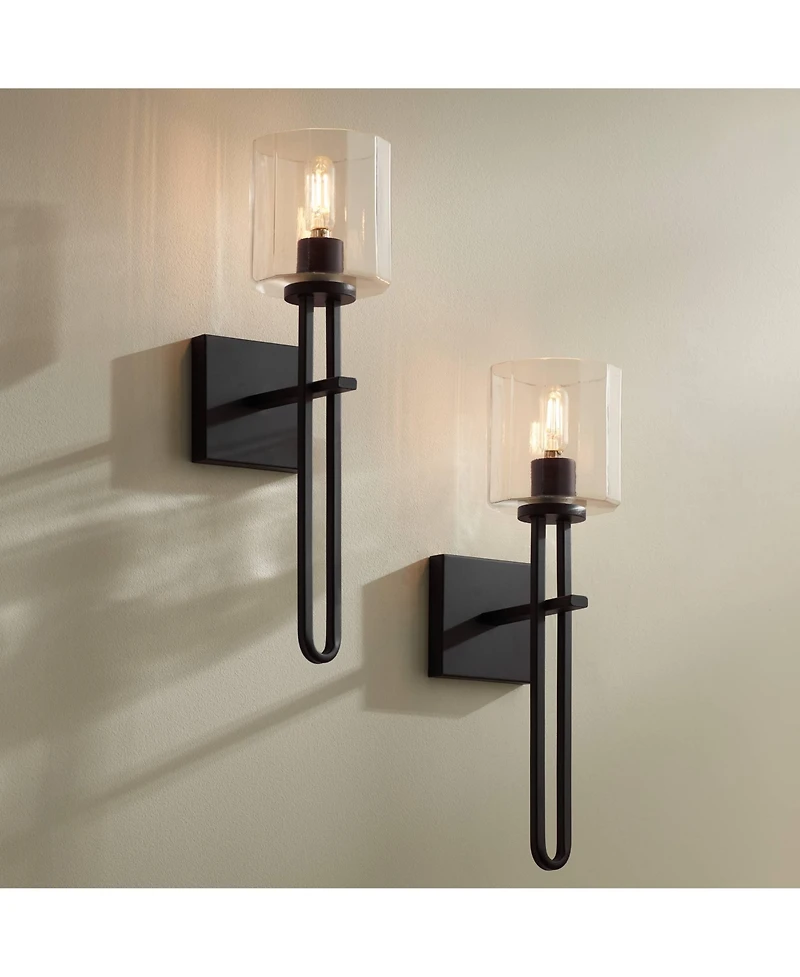 Possini Euro Design Possini Euro Katrina 17 1/2" Wall Sconce Set of 2