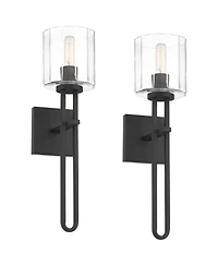Possini Euro Design Possini Euro Katrina 17 1/2" Wall Sconce Set of 2