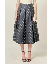 English Factory Women's Dot Midi Full Skirt