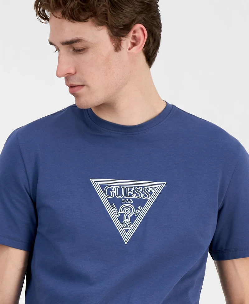 Guess Men's Mid Triangle Print T-Shirt