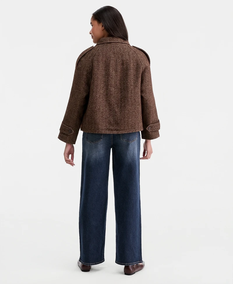 CoffeeShop Women's Short-Raglan-Sleeve Coat