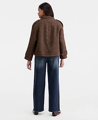 CoffeeShop Women's Short-Raglan-Sleeve Coat