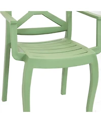 Polypropylene Stackable Tristana Outdoor Patio Arm Chair