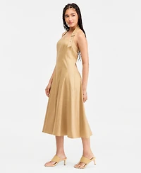 Seni & Cade Juniors' Buckle Halter-Strap Midi Dress