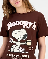 Grayson Threads, The Label Juniors' Snoopy Pastry Graphic-Print Tee