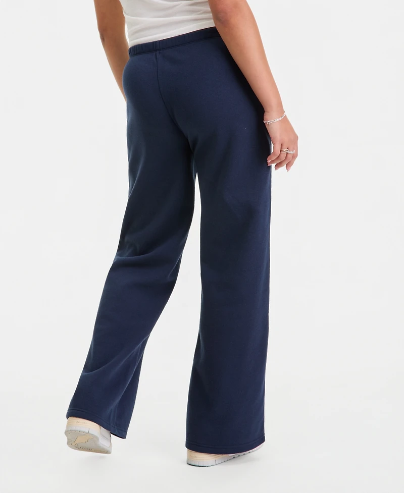 Love Tribe Juniors' Lace-Stripe Jersey Pull-On Pants