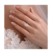 Dloria 2 ct. Pear-Cut Moissanite VVS1 Ring Gold Vermeil or Sterling Silver Isabella