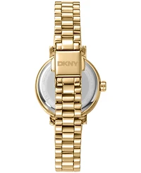 Dkny Women's Essentials Quartz Gold-Tone Stainless Steel Bracelet Watch 28mm Gift Set