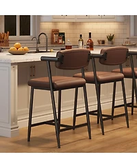 gaomon 26" Counter Height Bar Stools Set of 2 with Armrests