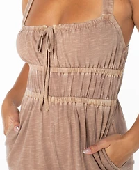 Roxy Women's Clover Sleeveless Square Neck Jumpsuit