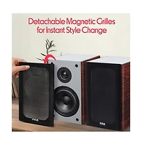 Pyle 2-Way Home Audio Speakers with Wall Mount Bracket