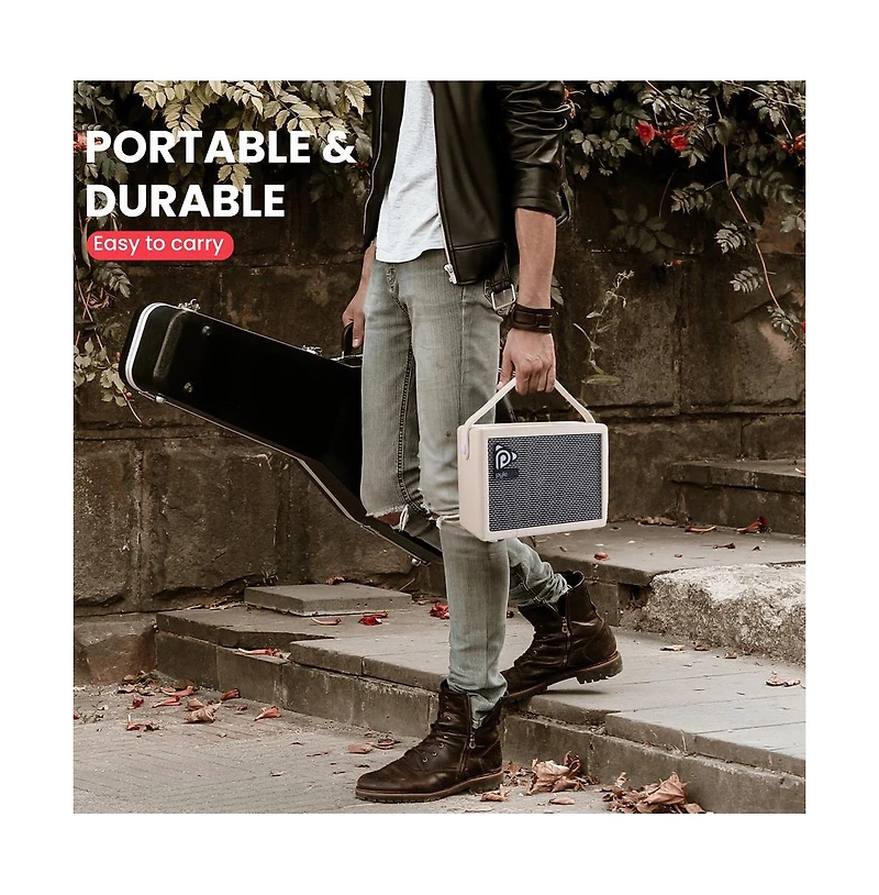 Pyle Portable Electronic Guitar Amplifier with High-Definition Speaker (PGTAMPL232)