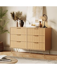 gaomon Fluted 6 Dresser Drawers for Bedroom