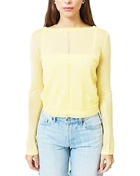 Central Park West Women's Brooklyn Double Layer Sheer Halter
