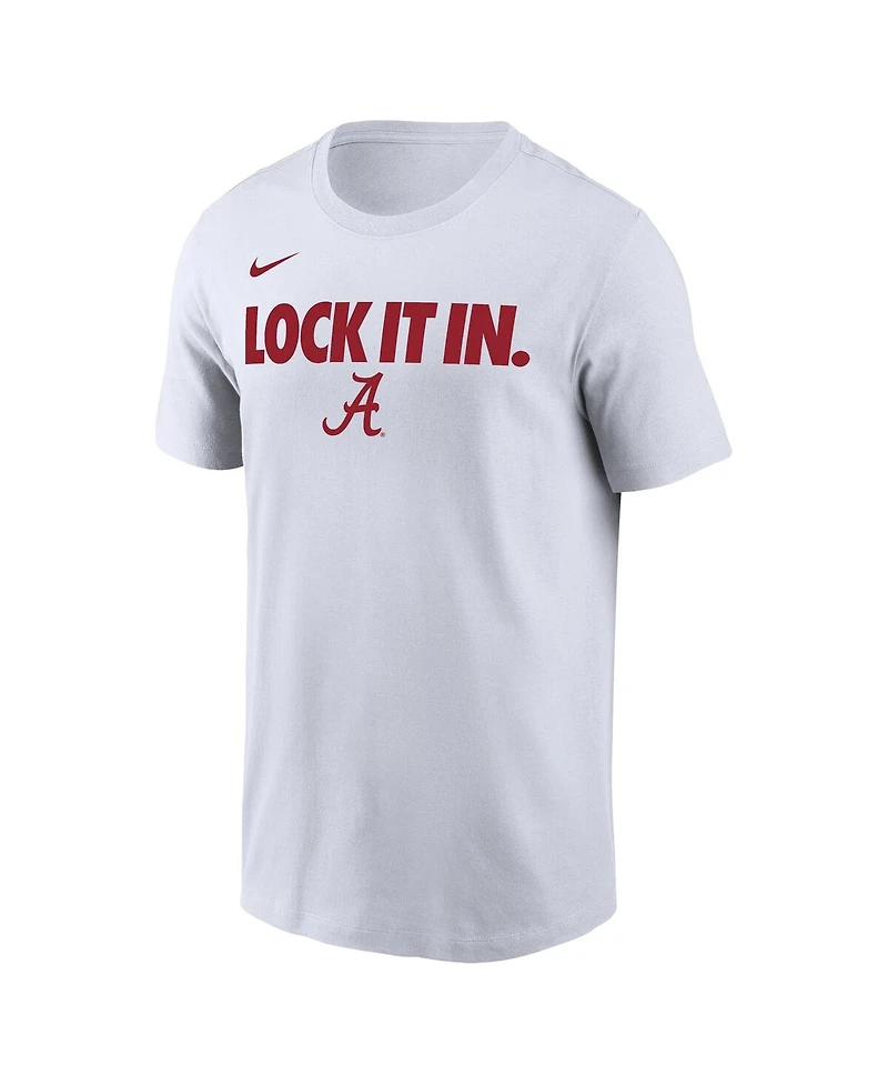 Nike Men's White Alabama Crimson Tide 2026 On-Court Bench T-Shirt