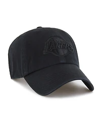 '47 Brand Men's Los Angeles Lakers Black on Black Clean Up Adjustable Hat