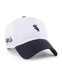 '47 Brand Men's White/Black Chicago White Sox Vista Mini Clean Up Brrr Adjustable Hat