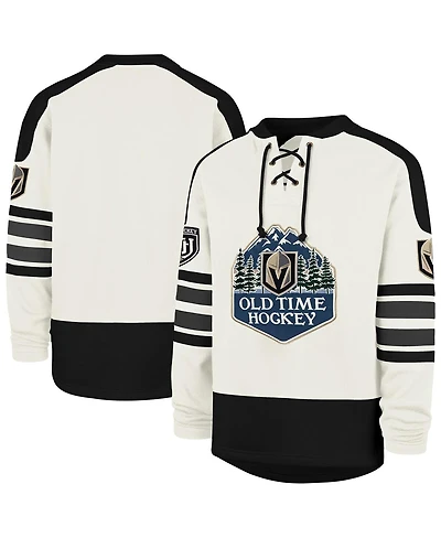 '47 Brand Men's Cream Vegas Golden Knights Pond Hockey Trio Eternal Lacer Sweatshirt