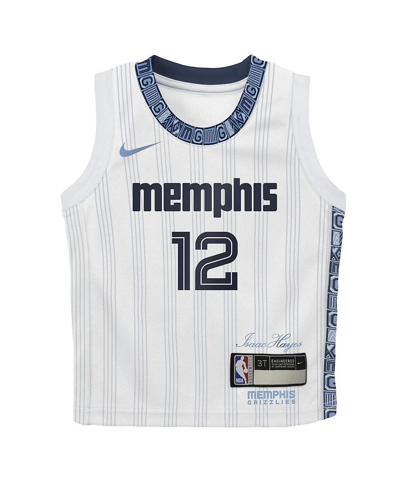 Nike Baby Boys and Girls Ja Morant White Memphis Grizzlies 2025/26 City Edition Swingman Jersey