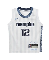 Nike Baby Boys and Girls Ja Morant White Memphis Grizzlies 2025/26 City Edition Swingman Jersey