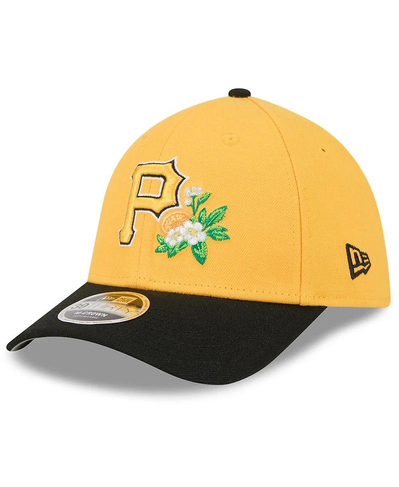 New Era Men's Gold/Black Pittsburgh Pirates 2026 Spring Training M-Crown 39THIRTY Flex Hat