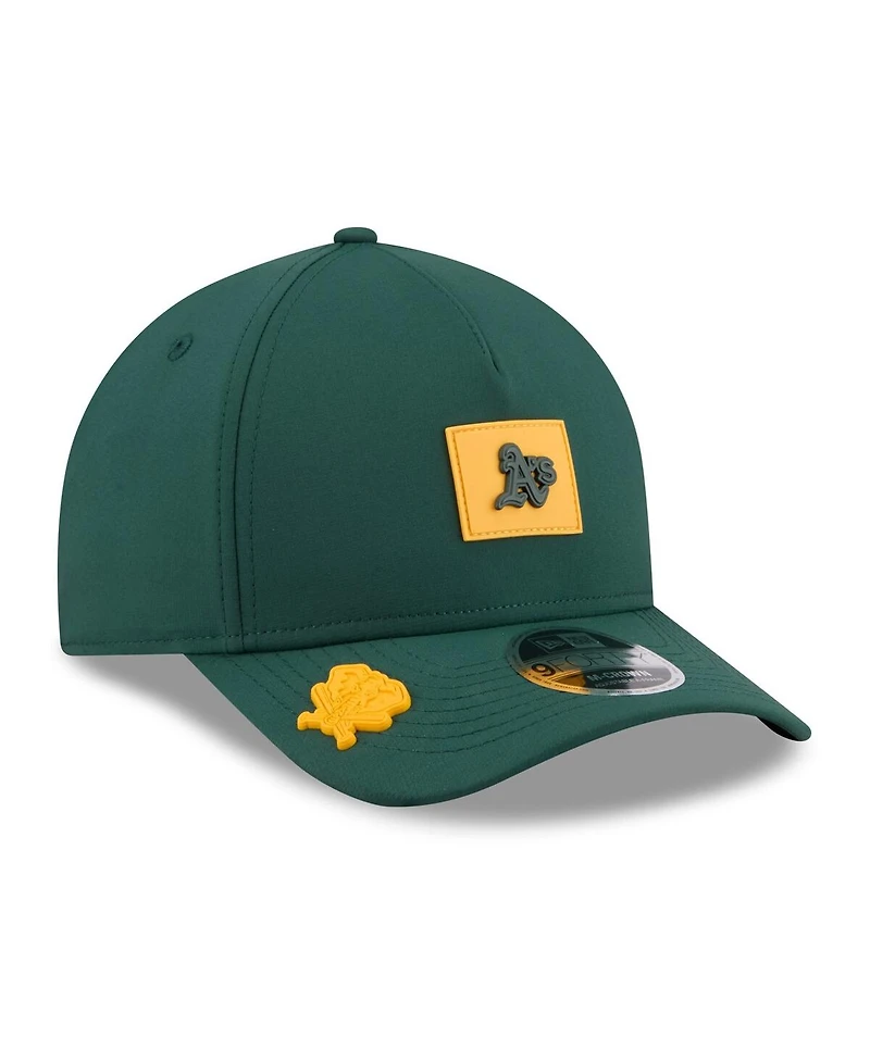 New Era Men's Green Athletics 2026 Clubhouse 9FORTY A-Frame Adjustable Hat