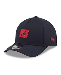 New Era Men's Navy Atlanta Braves 2026 Clubhouse 9FORTY A-Frame Adjustable Hat