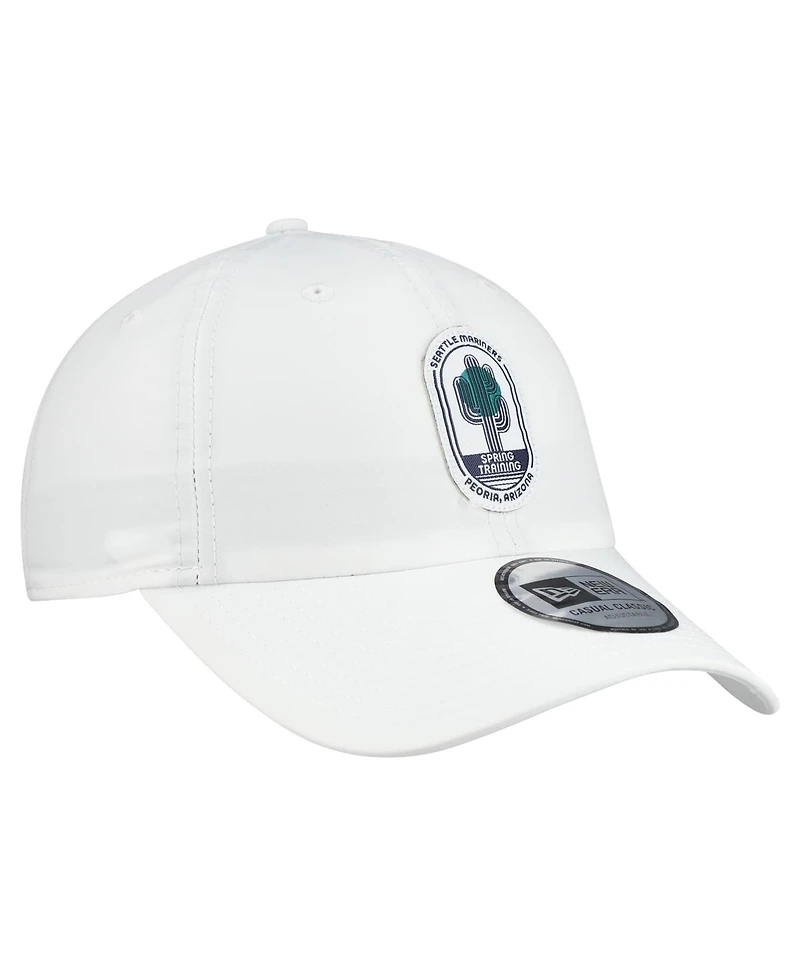 New Era Men's White Seattle Mariners 2026 Spring Training Fan Pack Icon Casual Classic Adjustable Hat