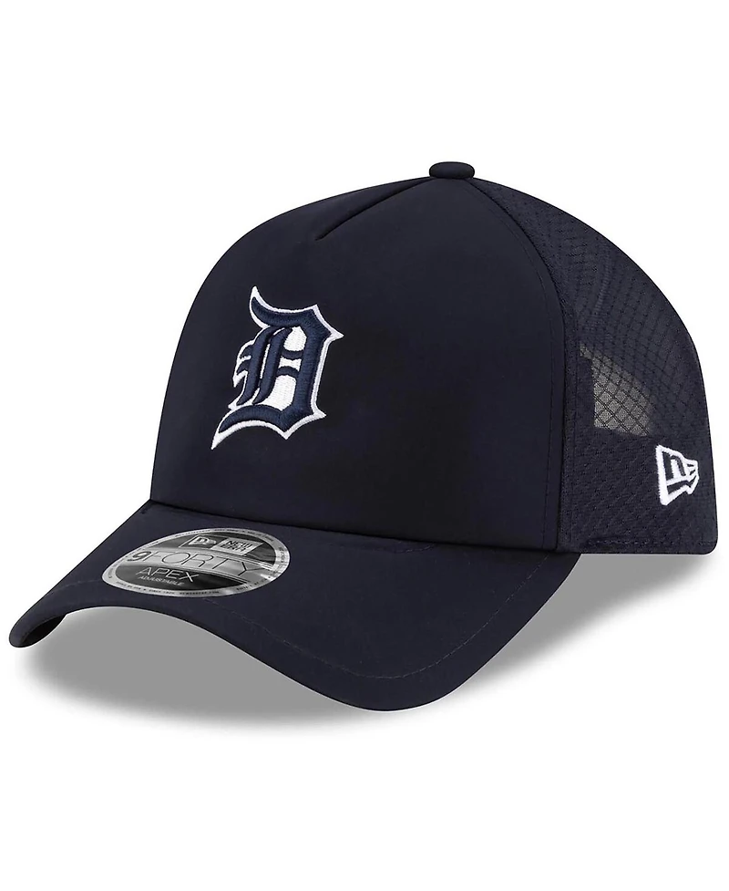 New Era Men's Navy Detroit Tigers 2026 Batting Practice Apex 9FORTY Adjustable Trucker Hat