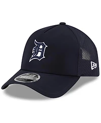 New Era Men's Navy Detroit Tigers 2026 Batting Practice Apex 9FORTY Adjustable Trucker Hat