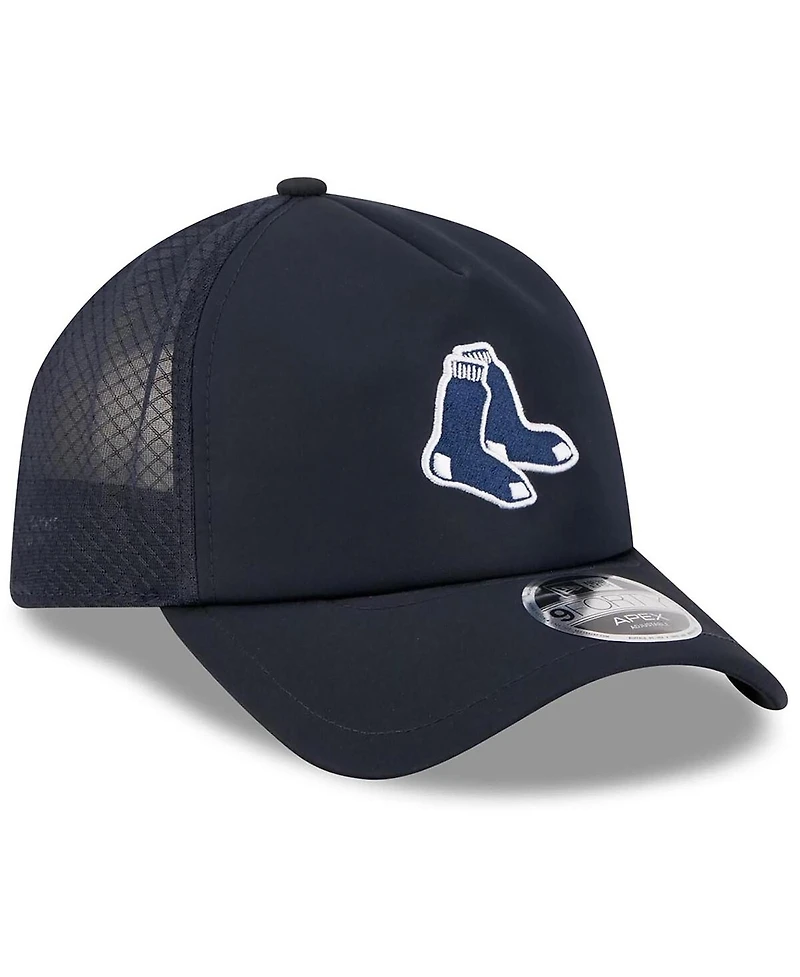 New Era Men's Navy Boston Red Sox 2026 Batting Practice Alternate Apex 9FORTY Adjustable Hat