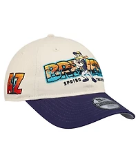 New Era Big Boys and Girls Stone/Navy Milwaukee Brewers 2026 Spring Training Fan Pack Batter 9TWENTY Adjustable Hat