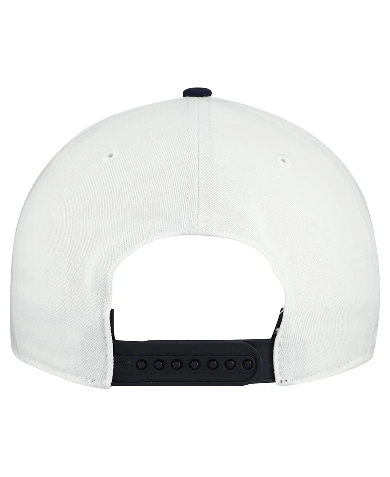 '47 Brand Men's White Joey Logano Flag Fill Two-Tone Team Adjustable Hitch Hat