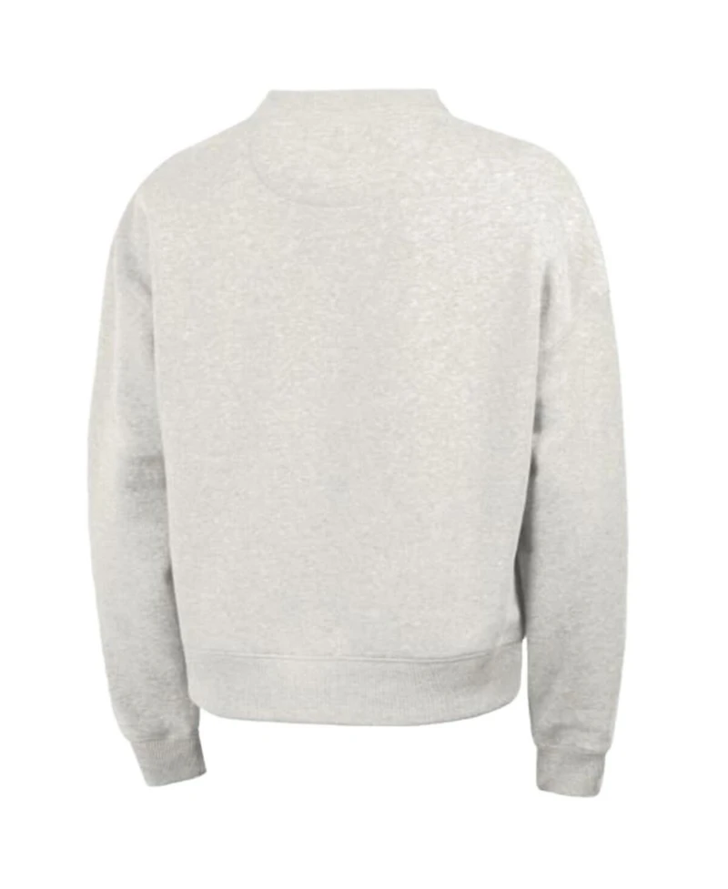 Champion Women's Stone Los Angeles Dodgers Triumph Tri-Blend Sweatshirt