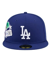 New Era Men's Royal Los Angeles Dodgers City Patch 59FIFTY Fitted Hat