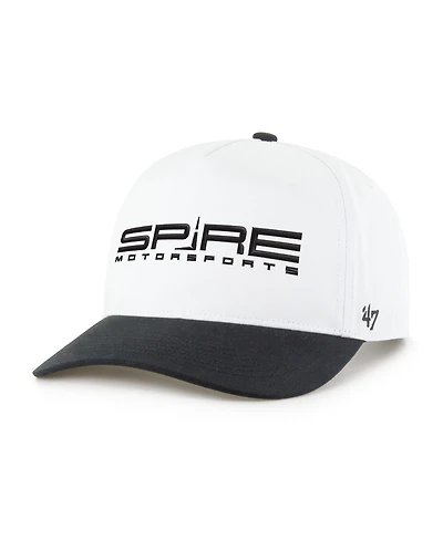 '47 Brand Men's White/Black Spire Motorsports Nascar Two-Tone Team Adjustable Hitch Hat