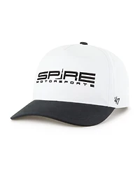 '47 Brand Men's White/Black Spire Motorsports Nascar Two-Tone Team Adjustable Hitch Hat